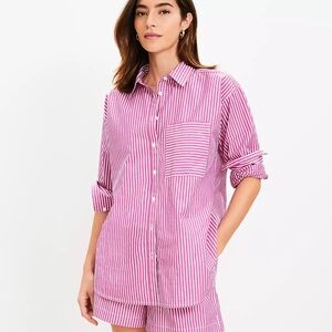 SP Pink Striped Button-Up Shirt